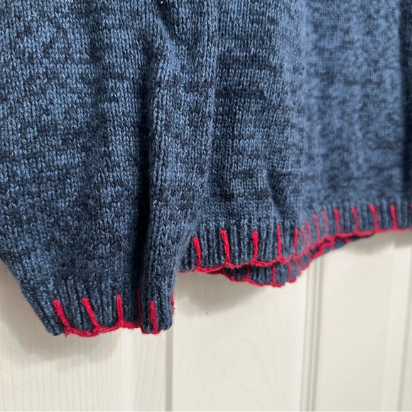 VTG Heirloom Collectables Red and Blue Sweater Valentines Women’s Sweater Size L - Picture 11 of 11